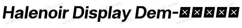 Halenoir Display Dem字体转换